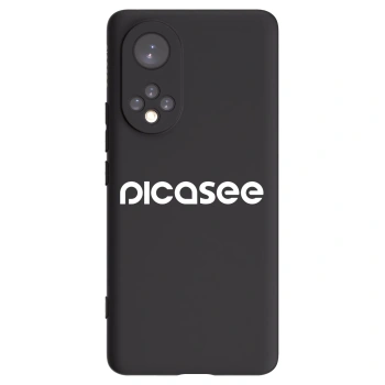 Picasee crna silikonska maskica za Honor 50 5G - Picasee - new logo - white
