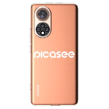 Picasee silikonska prozirna maskica za Honor 50 5G - Picasee - new logo - white