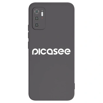 Picasee crna silikonska maskica za Xiaomi Poco M3 Pro 5G - Picasee - new logo - white