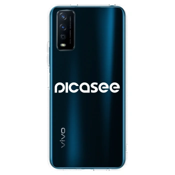 Picasee silikonska prozirna maskica za Vivo Y11s - Picasee - new logo - white