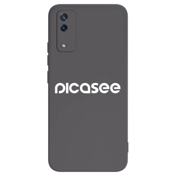 Picasee crna silikonska maskica za Vivo Y11s - Picasee - new logo - white