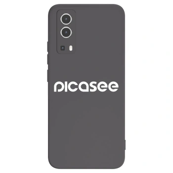 Picasee crna silikonska maskica za Vivo Y72 5G - Picasee - new logo - white