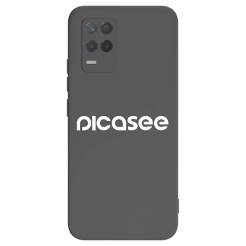 Picasee crna silikonska maskica za Realme 8 5G - Picasee - new logo - white