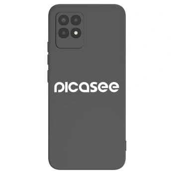 Picasee crna silikonska maskica za Realme 8i - Picasee - new logo - white