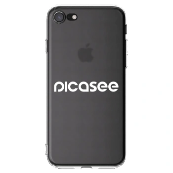 Picasee silikonska prozirna maskica za Apple iPhone SE 2022 - Picasee - new logo - white