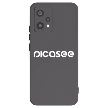 Picasee crna silikonska maskica za Realme 9 Pro 5G - Picasee - new logo - white