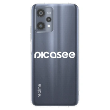 Picasee silikonska prozirna maskica za Realme 9 Pro 5G - Picasee - new logo - white