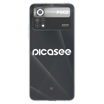 Picasee silikonska prozirna maskica za Xiaomi Poco X4 Pro 5G - Picasee - new logo - white