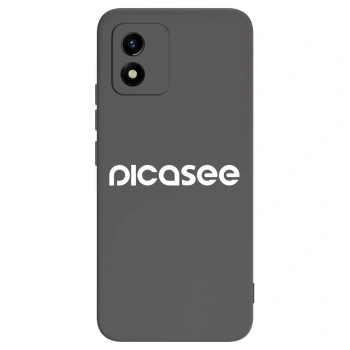 Picasee crna silikonska maskica za Vivo Y01 - Picasee - new logo - white