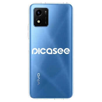 Picasee silikonska prozirna maskica za Vivo Y01 - Picasee - new logo - white
