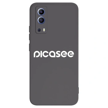 Picasee crna silikonska maskica za Vivo Y52 5G - Picasee - new logo - white