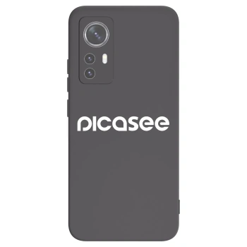 Picasee crna silikonska maskica za Xiaomi 12X - Picasee - new logo - white