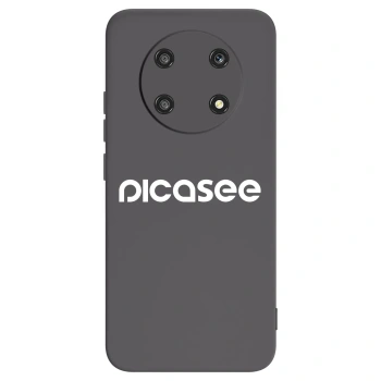 Picasee crna silikonska maskica za Honor Magic4 Lite 5G - Picasee - new logo - white