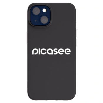 Picasee crna silikonska maskica za Apple iPhone 14 - Picasee - new logo - white