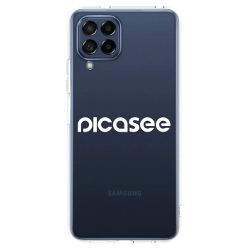 Picasee silikonska prozirna maskica za Samsung Galaxy M53 5G - Picasee - new logo - white