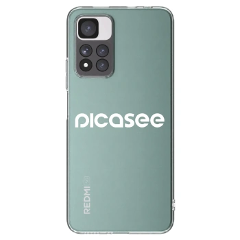 Picasee silikonska prozirna maskica za Xiaomi Redmi Note 11 Pro+ 5G - Picasee - new logo - white