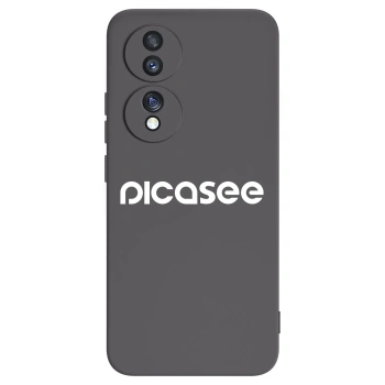 Picasee crna silikonska maskica za Honor 70 - Picasee - new logo - white