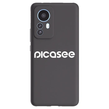 Picasee crna silikonska maskica za Xiaomi 12T - Picasee - new logo - white