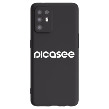 Picasee crna silikonska maskica za OPPO A94 5G - Picasee - new logo - white