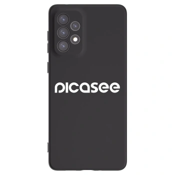 Picasee crna silikonska maskica za Samsung Galaxy A73 5G - Picasee - new logo - white