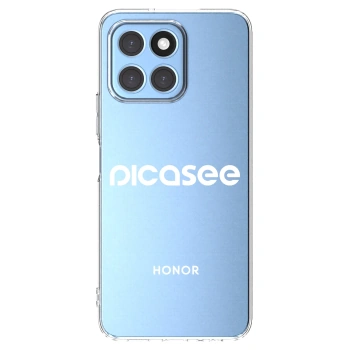 Picasee silikonska prozirna maskica za Honor X8 5G - Picasee - new logo - white