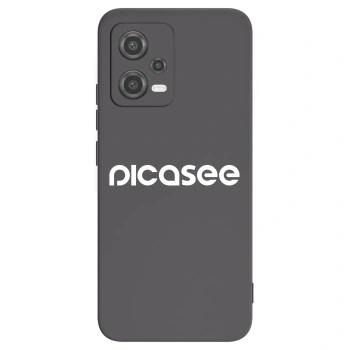 Picasee crna silikonska maskica za Xiaomi Poco X5 - Picasee - new logo - white