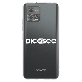 Picasee silikonska prozirna maskica za Motorola Moto G72 - Picasee - new logo - white