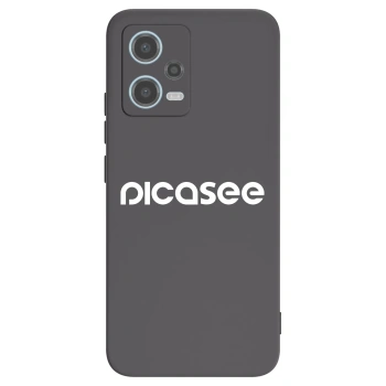 Picasee crna silikonska maskica za Xiaomi Redmi Note 12 5G - Picasee - new logo - white