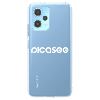 Picasee silikonska prozirna maskica za Xiaomi Redmi Note 12 5G - Picasee - new logo - white