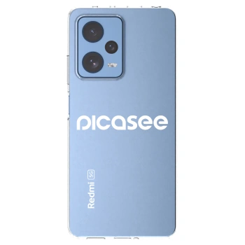 Picasee silikonska prozirna maskica za Xiaomi Redmi Note 12 Pro 5G - Picasee - new logo - white