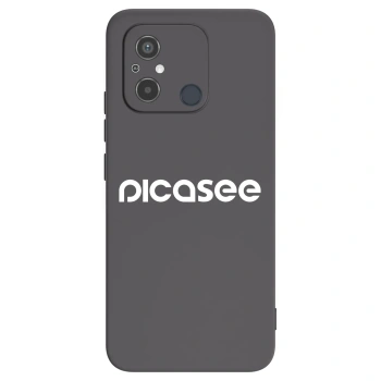 Picasee crna silikonska maskica za Xiaomi Redmi 12C - Picasee - new logo - white
