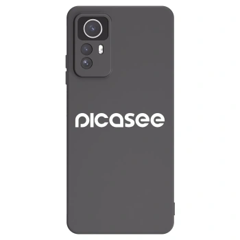 Picasee crna silikonska maskica za Xiaomi Redmi Note 12S - Picasee - new logo - white