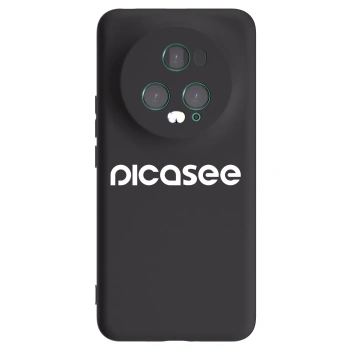 Picasee crna silikonska maskica za Honor Magic5 Pro - Picasee - new logo - white