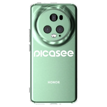 Picasee silikonska prozirna maskica za Honor Magic5 Pro - Picasee - new logo - white