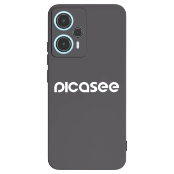 Picasee crna silikonska maskica za Xiaomi Poco F5 - Picasee - new logo - white