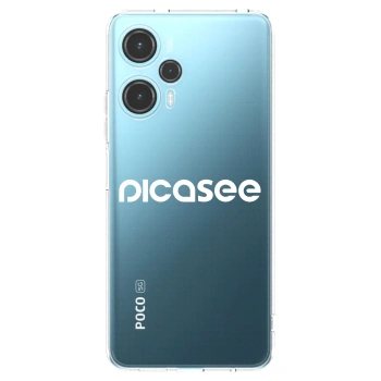 Picasee silikonska prozirna maskica za Xiaomi Poco F5 - Picasee - new logo - white