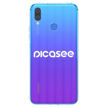 Picasee silikonska prozirna maskica za Huawei Nova 3 - Picasee - new logo - white
