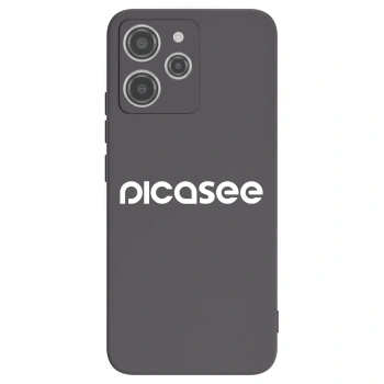 Picasee crna silikonska maskica za Xiaomi Redmi 12 4G - Picasee - new logo - white