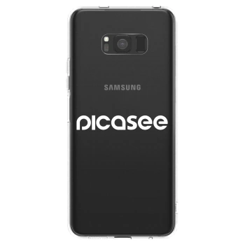 Picasee silikonska prozirna maskica za Samsung Galaxy S8 G950F - Picasee - new logo - white