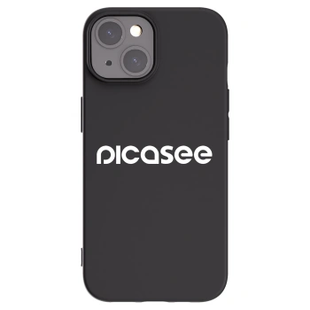 Picasee crna silikonska maskica za Apple iPhone 15 - Picasee - new logo - white