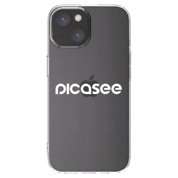 Picasee silikonska prozirna maskica za Apple iPhone 15 - Picasee - new logo - white
