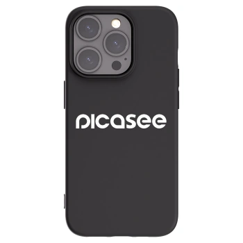 Picasee crna silikonska maskica za Apple iPhone 15 Pro - Picasee - new logo - white