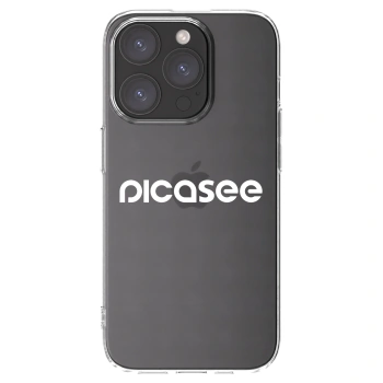 Picasee silikonska prozirna maskica za Apple iPhone 15 Pro - Picasee - new logo - white