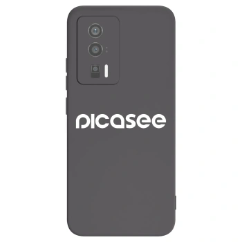 Picasee crna silikonska maskica za Xiaomi Poco F5 Pro 5G - Picasee - new logo - white