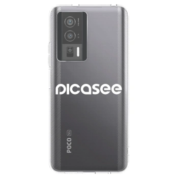 Picasee silikonska prozirna maskica za Xiaomi Poco F5 Pro 5G - Picasee - new logo - white