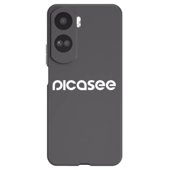 Picasee crna silikonska maskica za Honor 90 Lite 5G - Picasee - new logo - white