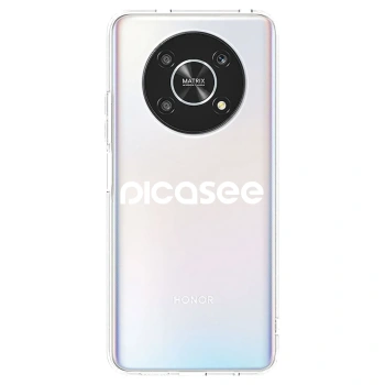 Picasee silikonska prozirna maskica za Honor Magic4 Lite 5G - Picasee - new logo - white