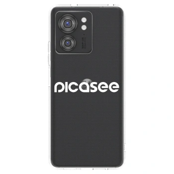 Picasee silikonska prozirna maskica za Motorola Edge 40 - Picasee - new logo - white