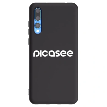 Picasee crna silikonska maskica za Huawei P20 Pro - Picasee - new logo - white