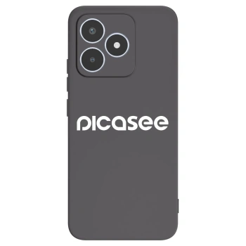 Picasee crna silikonska maskica za Realme C53 - Picasee - new logo - white